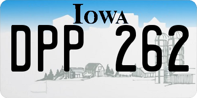 IA license plate DPP262