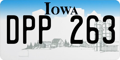 IA license plate DPP263