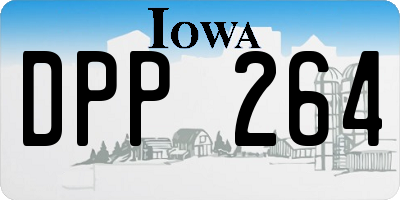 IA license plate DPP264