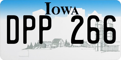 IA license plate DPP266