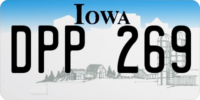 IA license plate DPP269