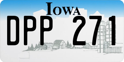 IA license plate DPP271