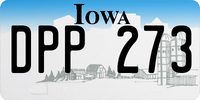 IA license plate DPP273
