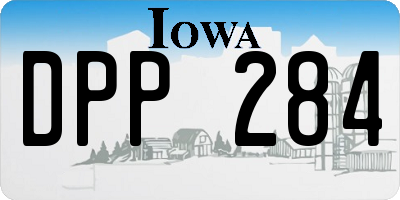 IA license plate DPP284