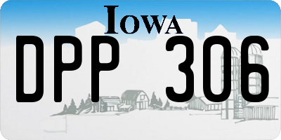 IA license plate DPP306