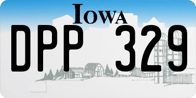 IA license plate DPP329