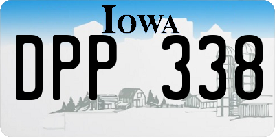 IA license plate DPP338