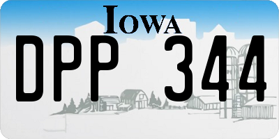 IA license plate DPP344