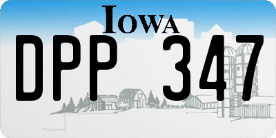 IA license plate DPP347