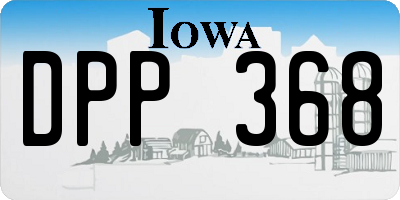 IA license plate DPP368