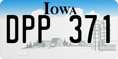IA license plate DPP371