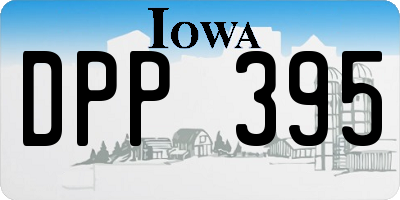 IA license plate DPP395
