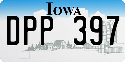 IA license plate DPP397