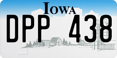IA license plate DPP438