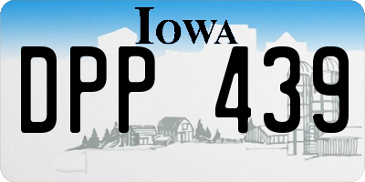 IA license plate DPP439