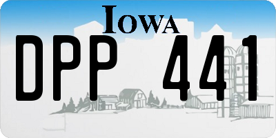 IA license plate DPP441