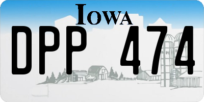 IA license plate DPP474