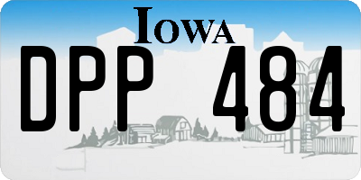 IA license plate DPP484