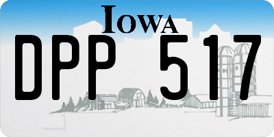 IA license plate DPP517