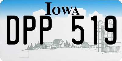 IA license plate DPP519