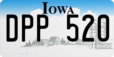 IA license plate DPP520