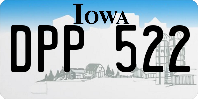 IA license plate DPP522