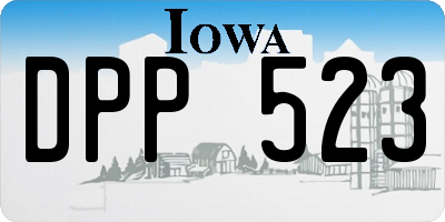 IA license plate DPP523