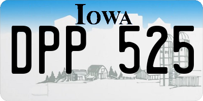 IA license plate DPP525