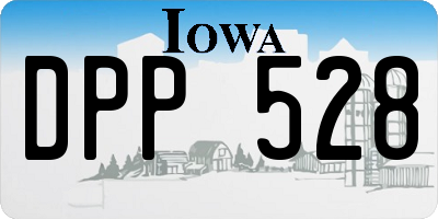 IA license plate DPP528