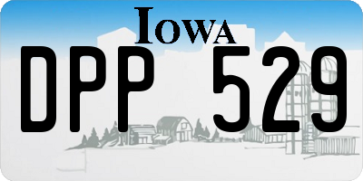 IA license plate DPP529