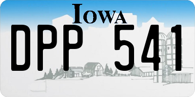 IA license plate DPP541