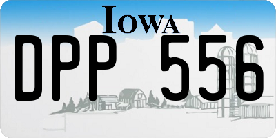 IA license plate DPP556