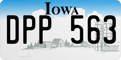 IA license plate DPP563