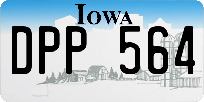 IA license plate DPP564