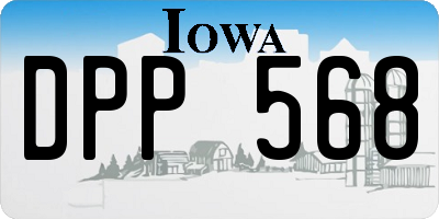 IA license plate DPP568