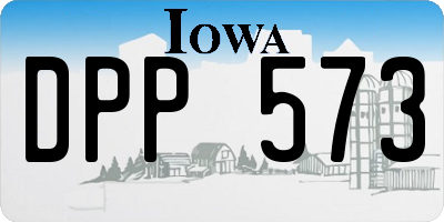 IA license plate DPP573