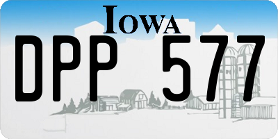 IA license plate DPP577