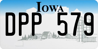 IA license plate DPP579