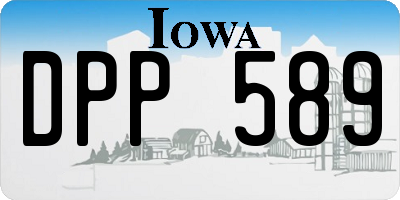 IA license plate DPP589