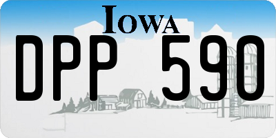IA license plate DPP590