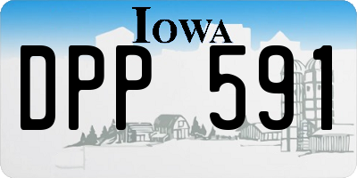 IA license plate DPP591