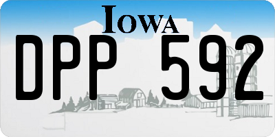 IA license plate DPP592