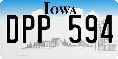 IA license plate DPP594
