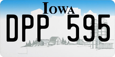 IA license plate DPP595
