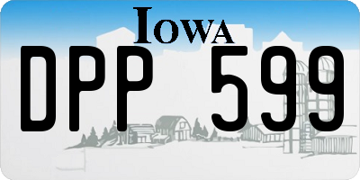 IA license plate DPP599