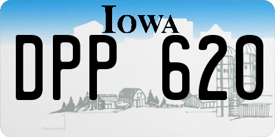 IA license plate DPP620