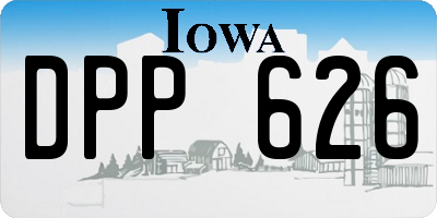 IA license plate DPP626