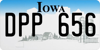 IA license plate DPP656