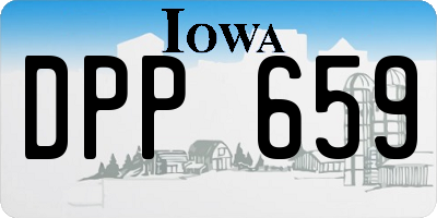 IA license plate DPP659