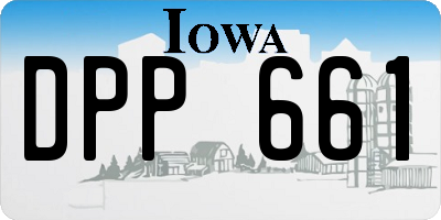 IA license plate DPP661